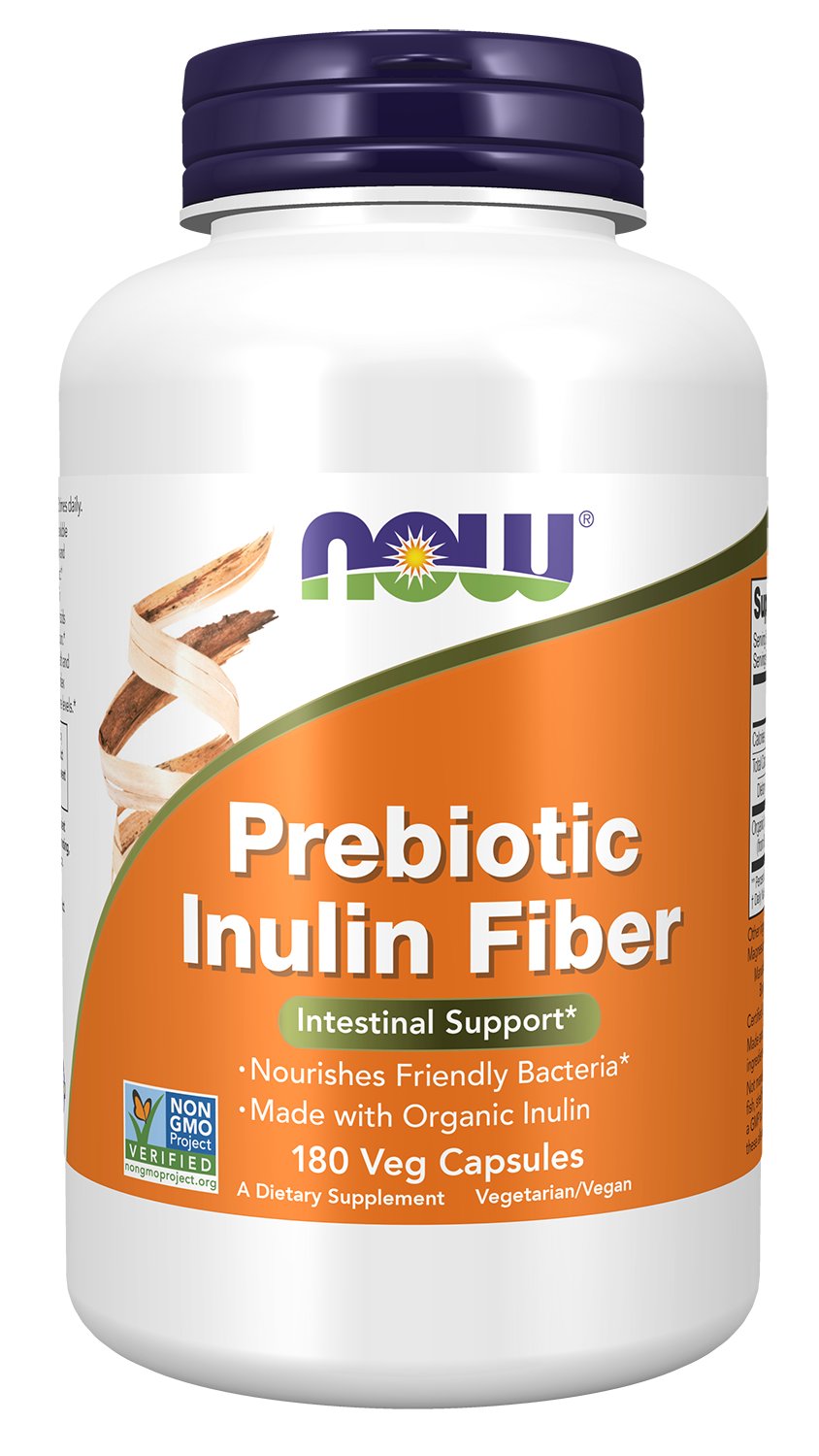 Prebiotic Inulin Fiber - 180 Veg Capsules