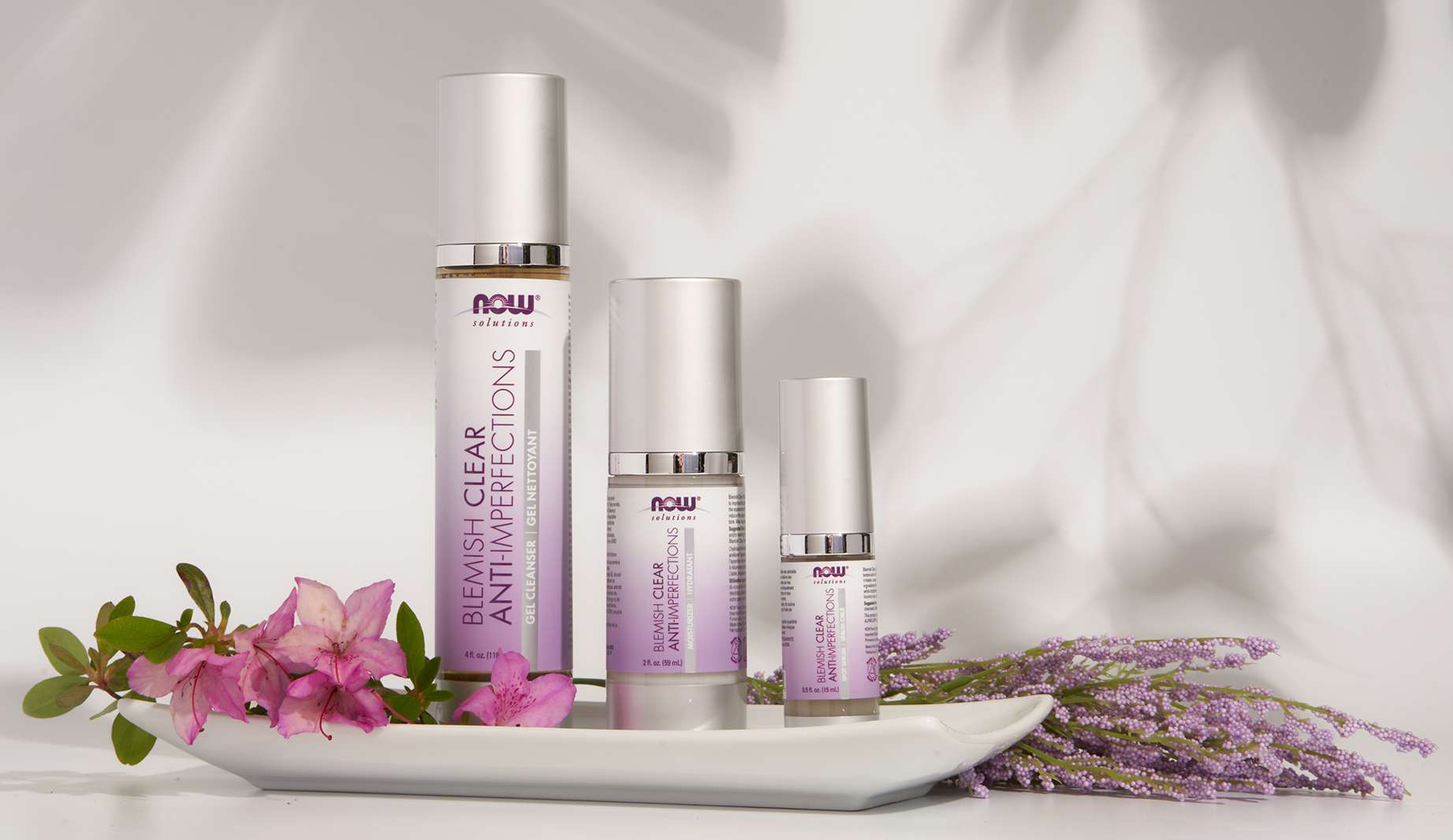 NOW Solutions Blemish Clear Gel, moisturizer and Spot Serum. 