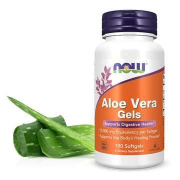 Aloe Vera Gels Product with slice of Aloe plant