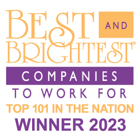 Best and Brightest Companies to work for Top 101 in the Nation Winner 2023 Logo