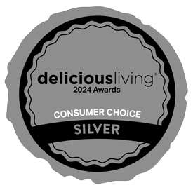 Delicious Living 2024 Awards Consumer Choice Silver Logo