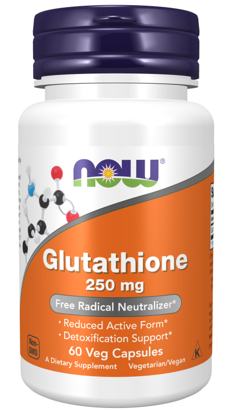 Glutathione 250 mg Veg Capsules Bottle Front