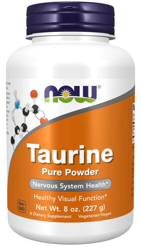Taurine Pure Powder - 8 oz. Bottle Front