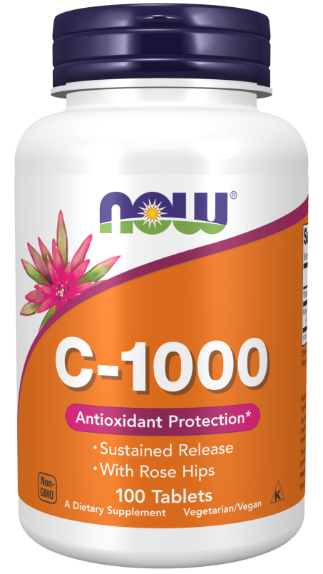 Vitamin C-1000 Sustained Release - 100 Tablets Bottle Front