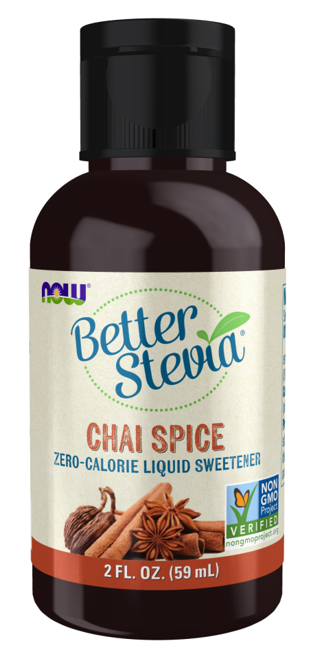 BetterStevia® Liquid, Chai Spice - 2 fl. oz. Bottle Front