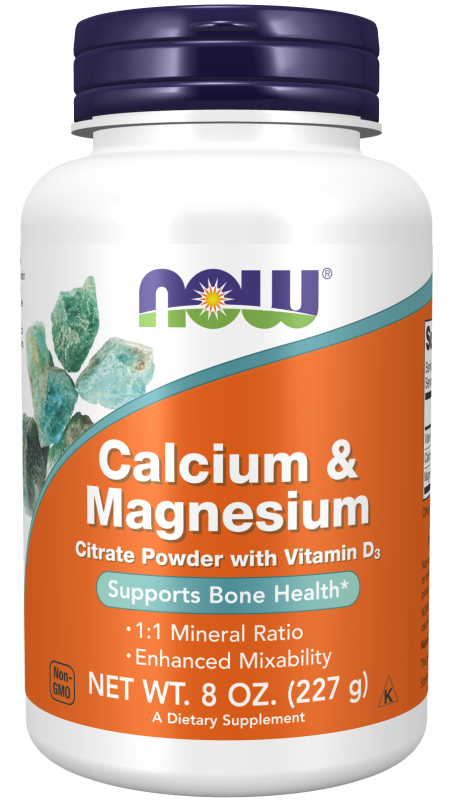 Calcium & Magnesium Powder - 8 oz. Bottle Front