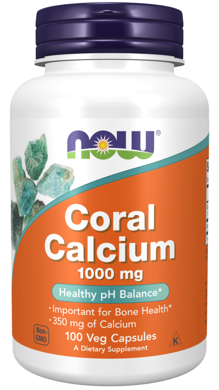 Coral Calcium 1000 mg - 100 Veg Capsules Bottle Front