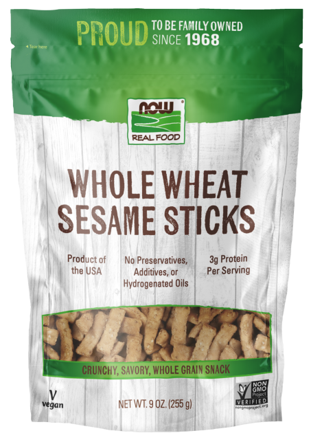 Whole Wheat Sesame Sticks - 9 oz Bag Front