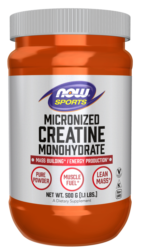 Creatine Monohydrate, Micronized Powder - 1.1 lbs. (500 g) Bottle Front