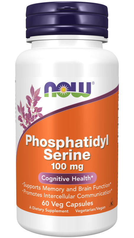 Phosphatidyl Serine 100 mg - 60 Veg Capsules Bottle Front