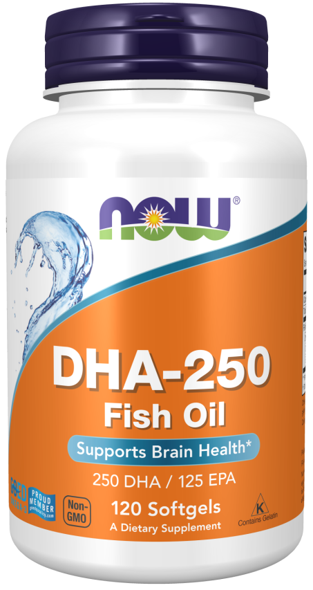 DHA-250 - 120 Softgels Bottle Right