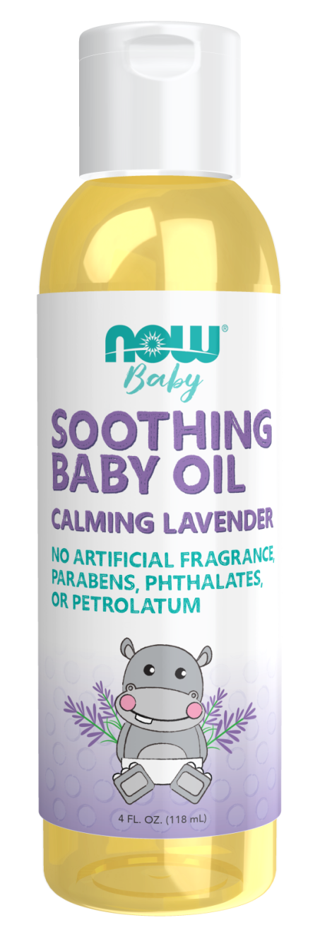 Soothing Baby Oil, Calming Lavender - 4 fl. oz. Bottle Front