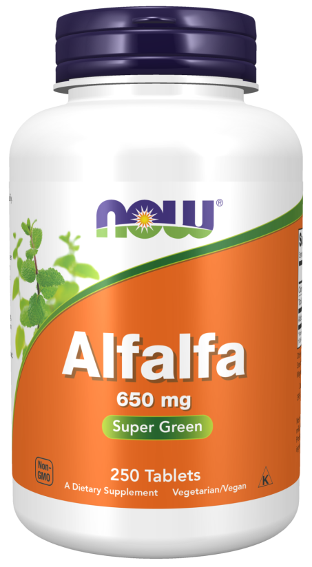 Alfalfa 650 mg - 250 Tablets Bottle Front