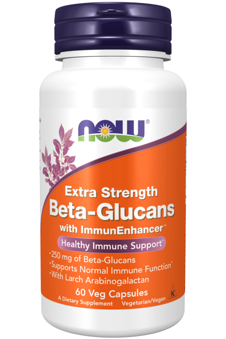 Beta-Glucans with ImmunEnhancer™, Extra Strength - 60 Veg Capsules Bottle Front