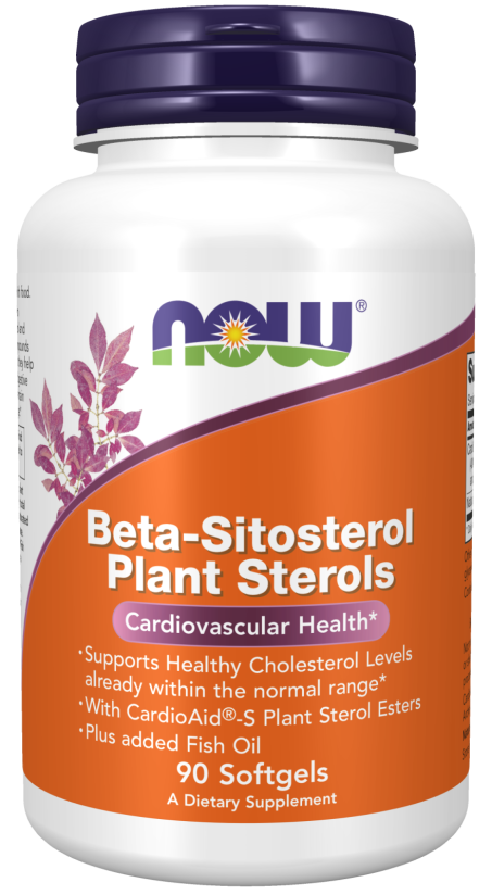 Beta-Sitosterol Plant Sterols - 90 Softgels Bottle Front