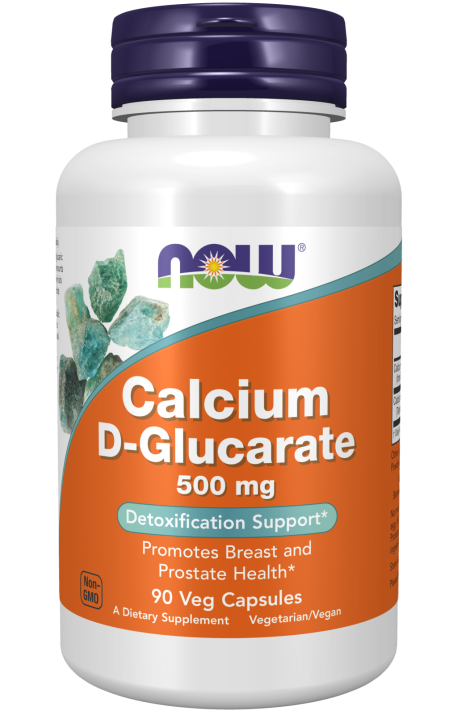 Calcium D-Glucarate 500 mg - 90 Veg Capsules Bottle Front