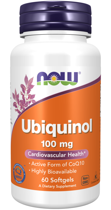 Ubiquinol 100 mg - 60 Softgels Bottle Front