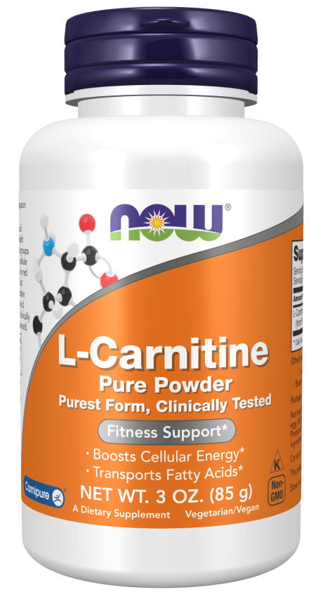 L-Carnitine Pure Powder - 3 oz. Bottle Front