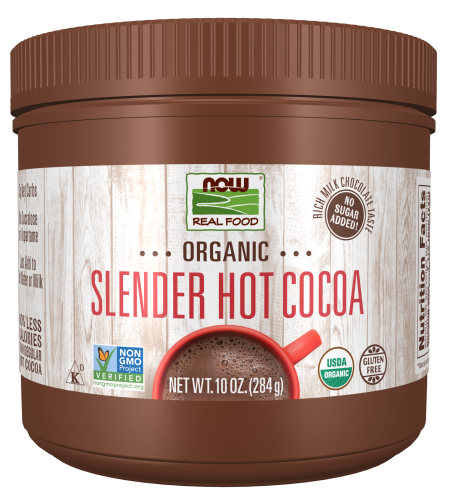 Slender Hot Cocoa, Organic - 10 oz. Bottle Front
