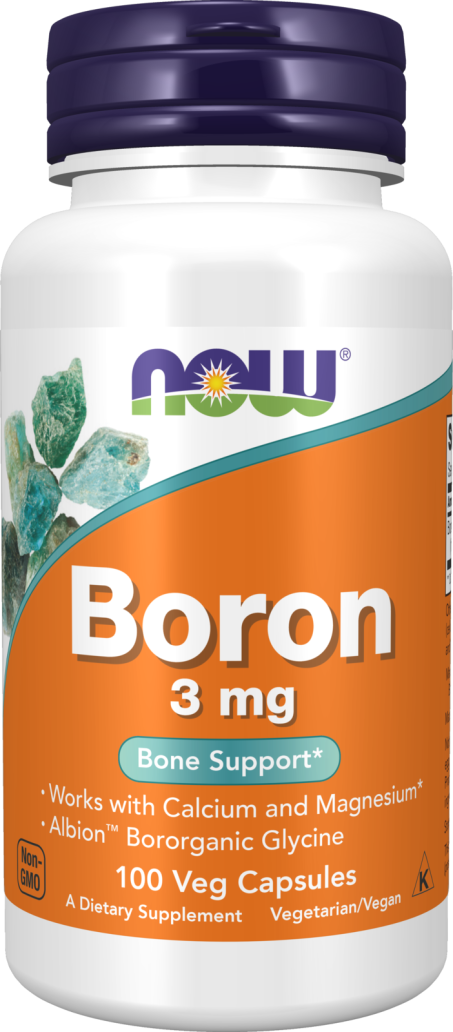 Boron 3 mg - 100 Veg Capsules Bottle Front