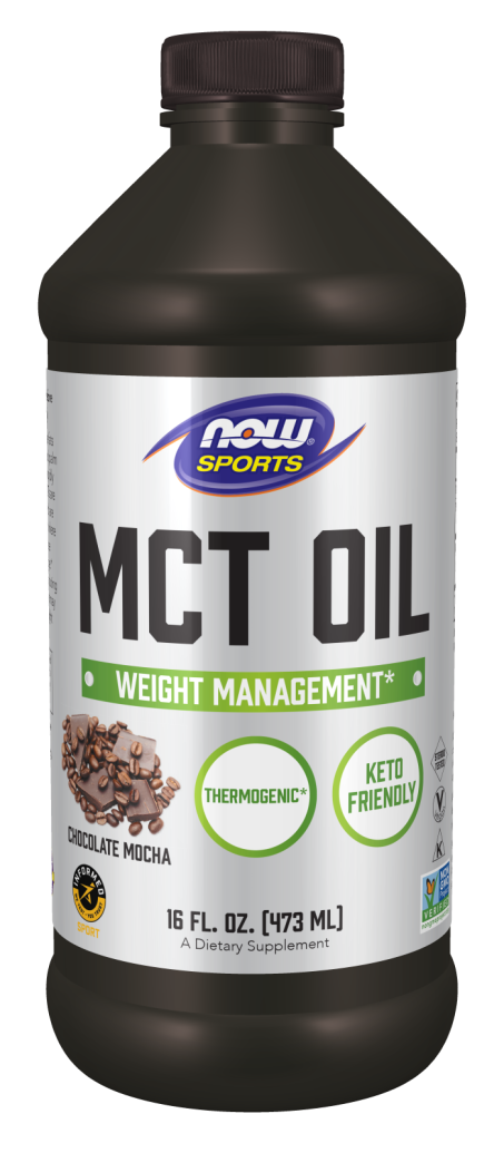 MCT Oil, Chocolate Mocha - 16 fl. oz. Bottle Front