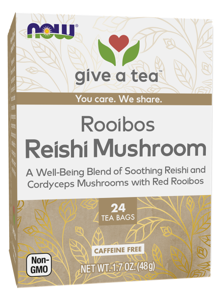Rooibos Reishi Mushroom Tea - 24 Tea Bags Box Front