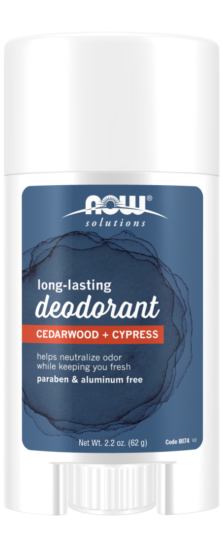 Long-Lasting Deodorant Stick, Cedarwood + Cypress - 2.2 oz.