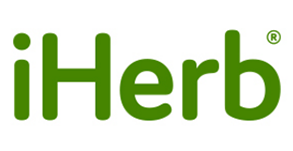 The iHerb logo, green text on a white background.