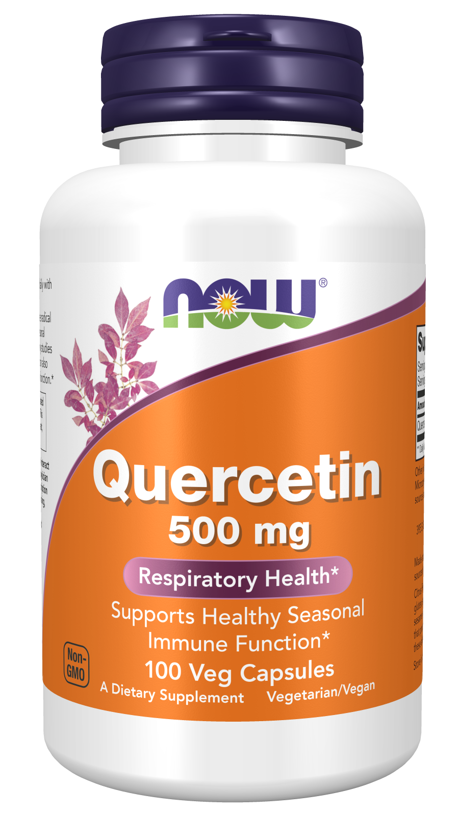 Quercetin 500mg - 100 Veg Capsules Bottle Front