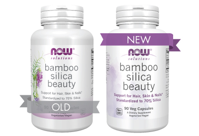 Bamboo Silica Beauty Veg Capsules | NOW Foods