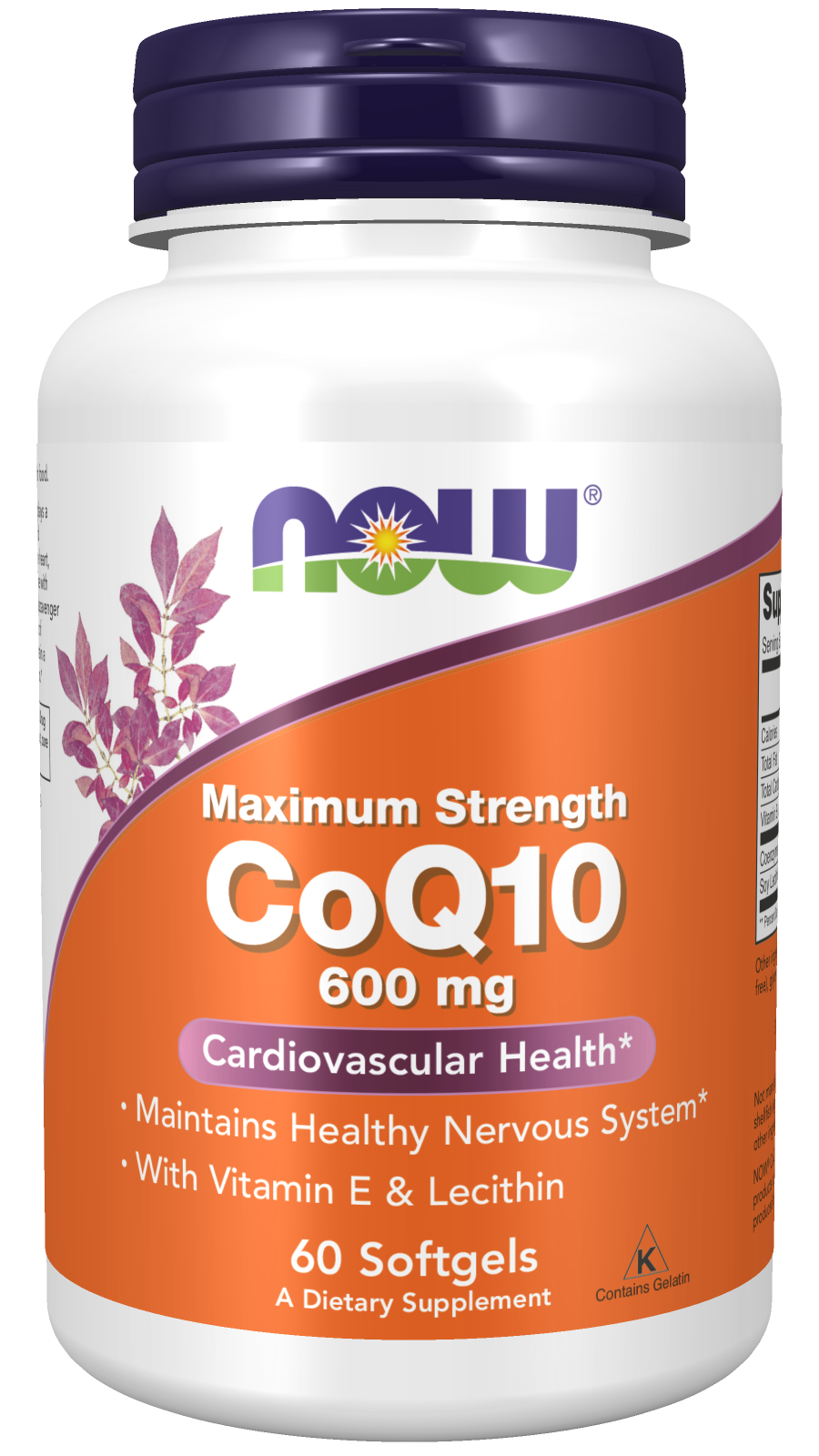 CoQ10 600 mg - 60 Softgels Bottle Front