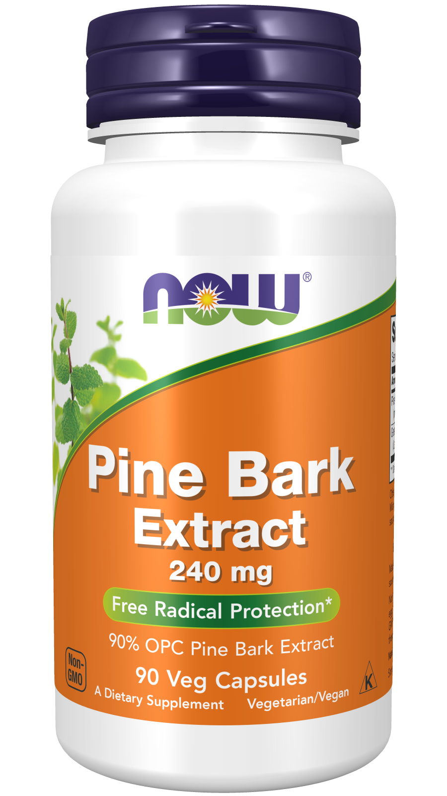 Pine Bark Extract 240 mg - 90 Veg Capsules Bottle Front