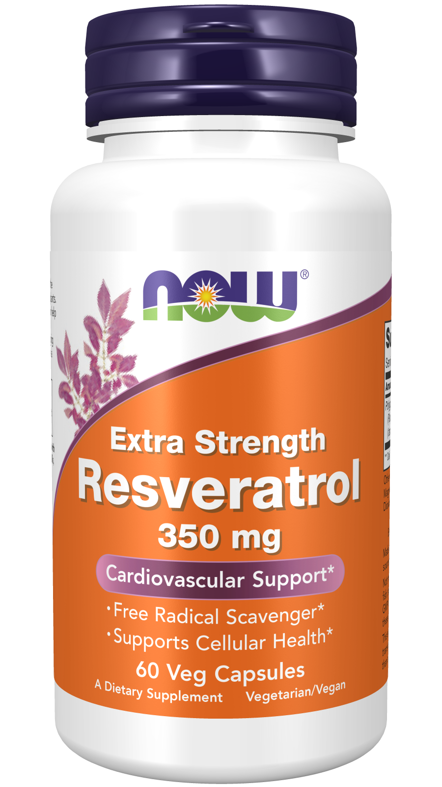 Resveratrol, Extra Strength 350 mg Veg Capsules