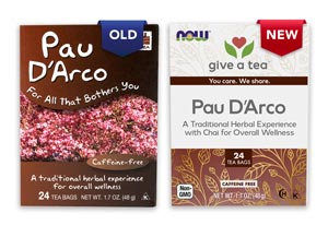 Pau D'Arco old package and new package