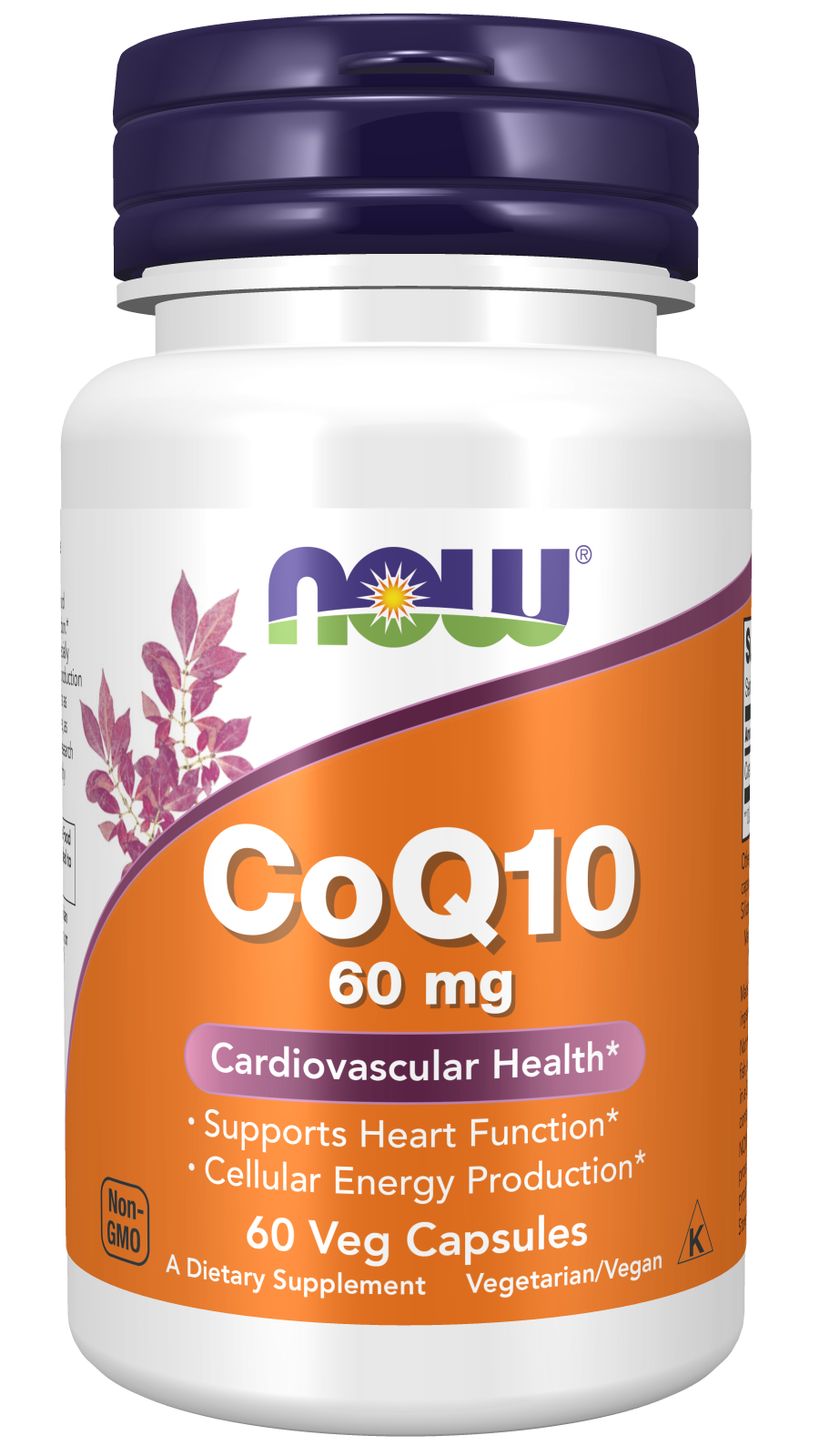 CoQ10 60 mg - 60 Veg Capsules Bottle Front