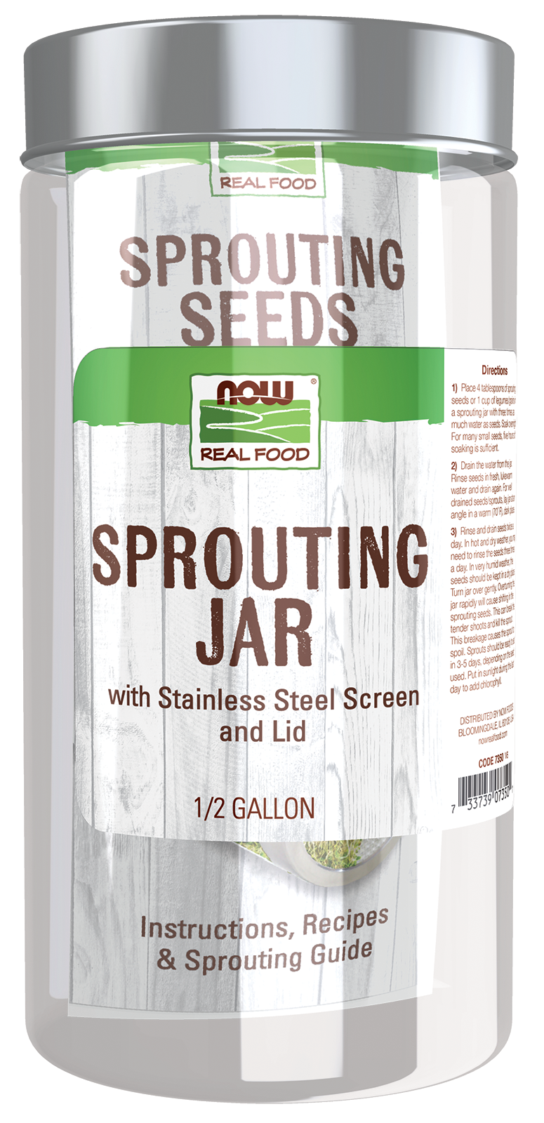 Sprouting Jar Glass Jar