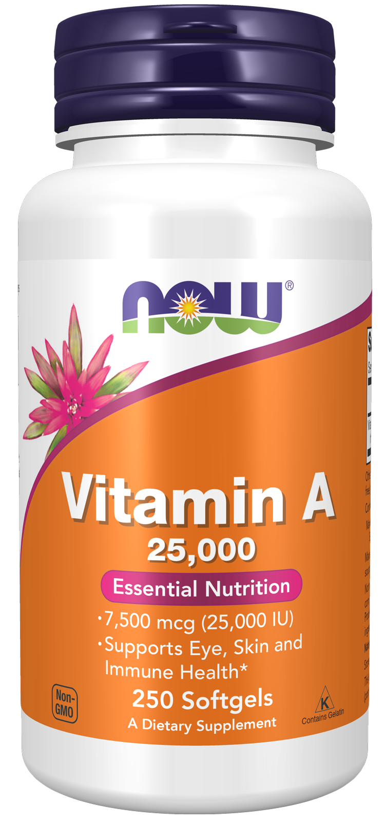  Vitamin A 25,000 - 250 Softgels Bottle Front