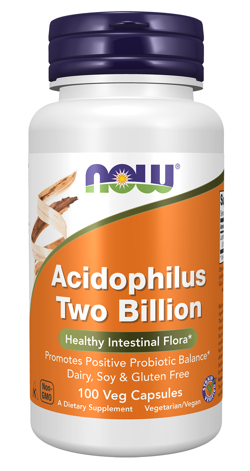 Acidophilus Two Billion - 100 Veg Capsules Bottle Front