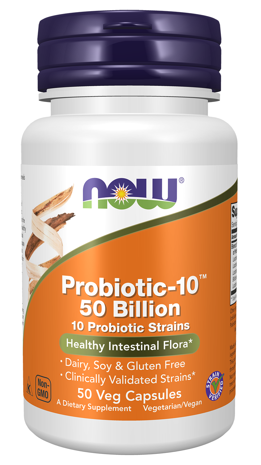 Probiotic-10™ 50 Billion - 50 Veg Capsules Bottle Front