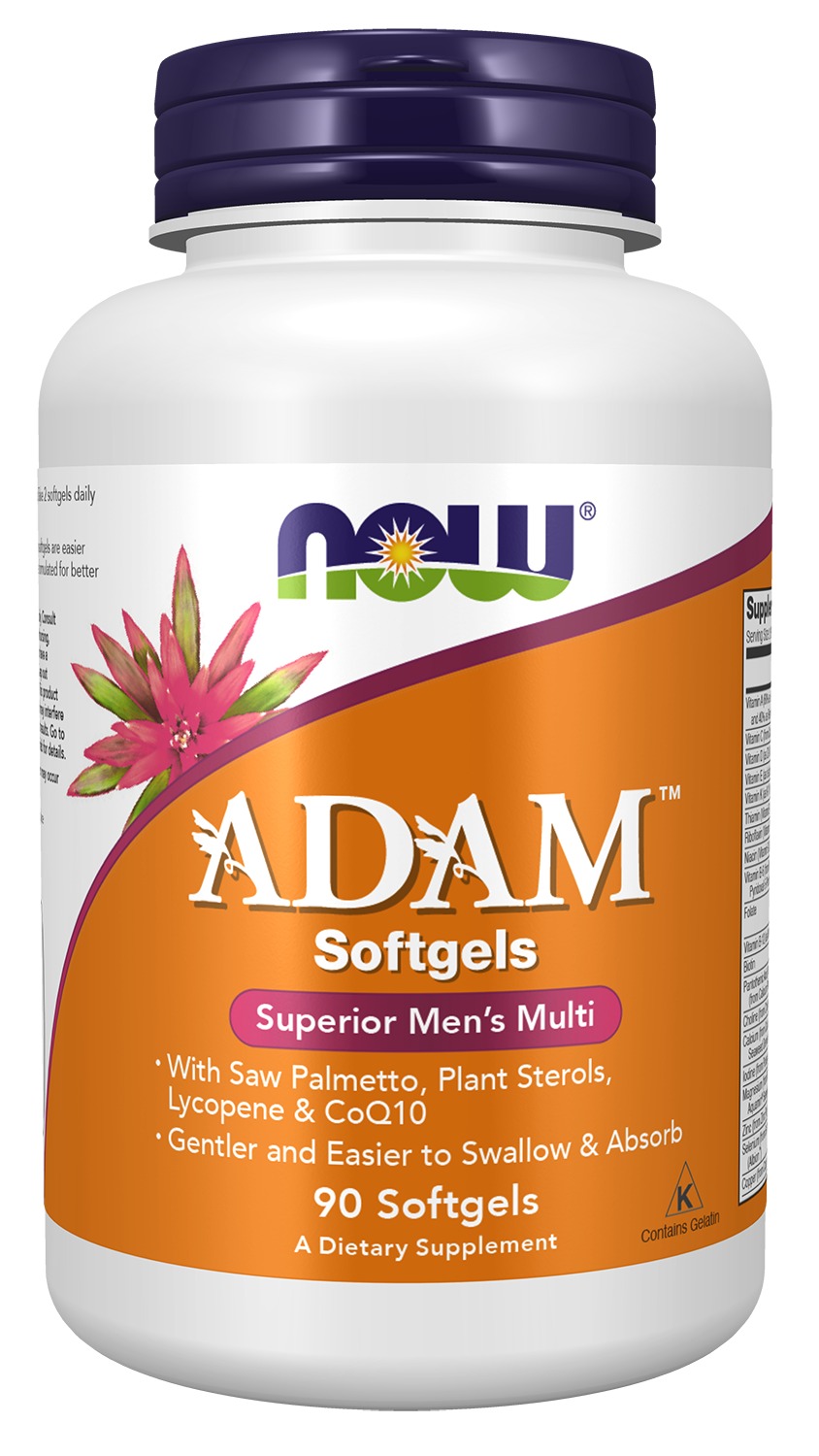 Adam™ Men's Multiple Vitamin - 90 Softgels Bottle Front