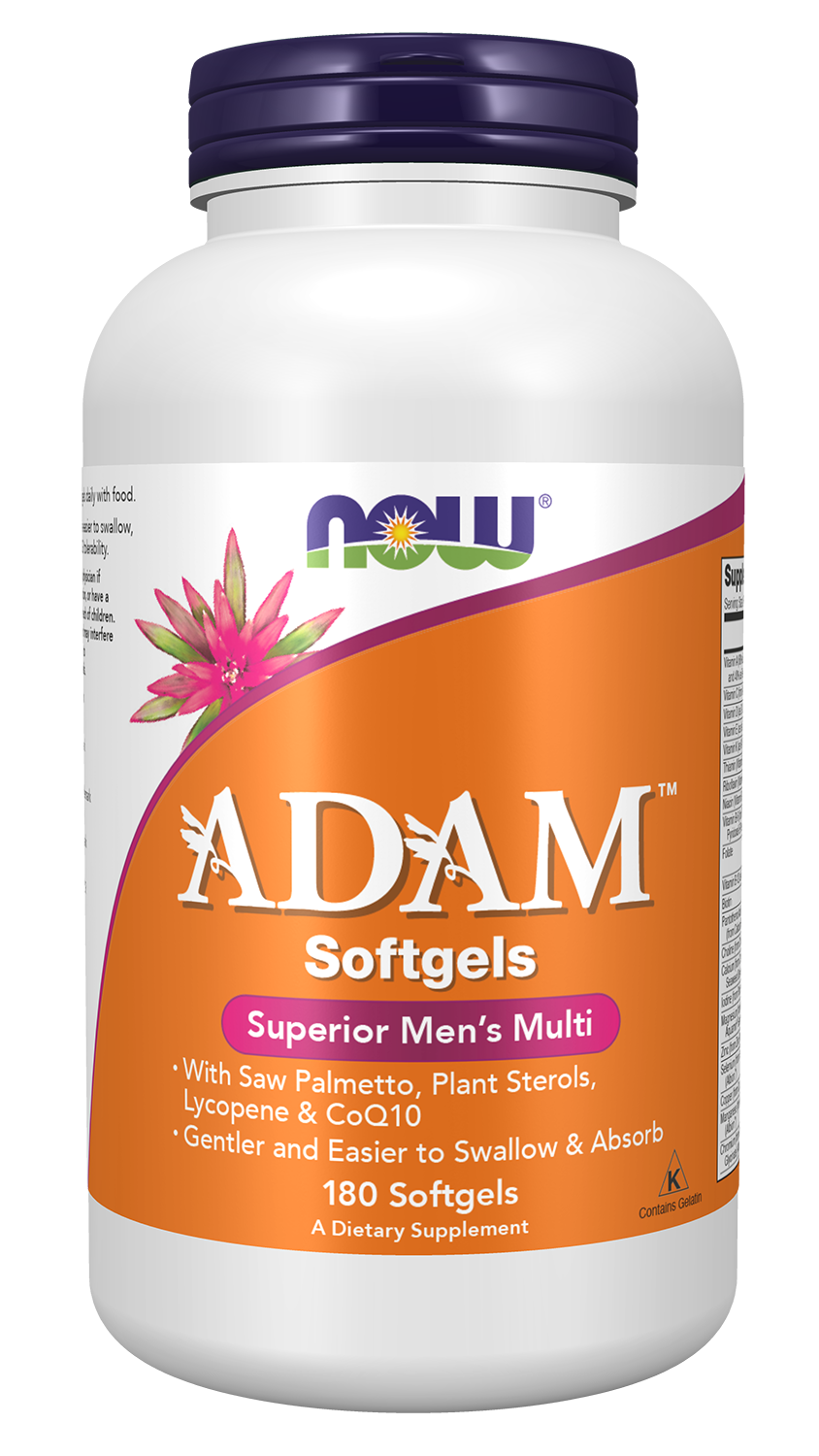 Adam™ Men's Multiple Vitamin - 180 Softgels Bottle Front