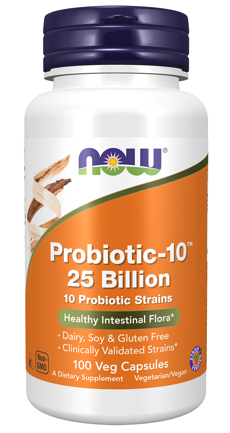 Probiotic-10™ 25 Billion - 100 Veg Capsules Bottle Front