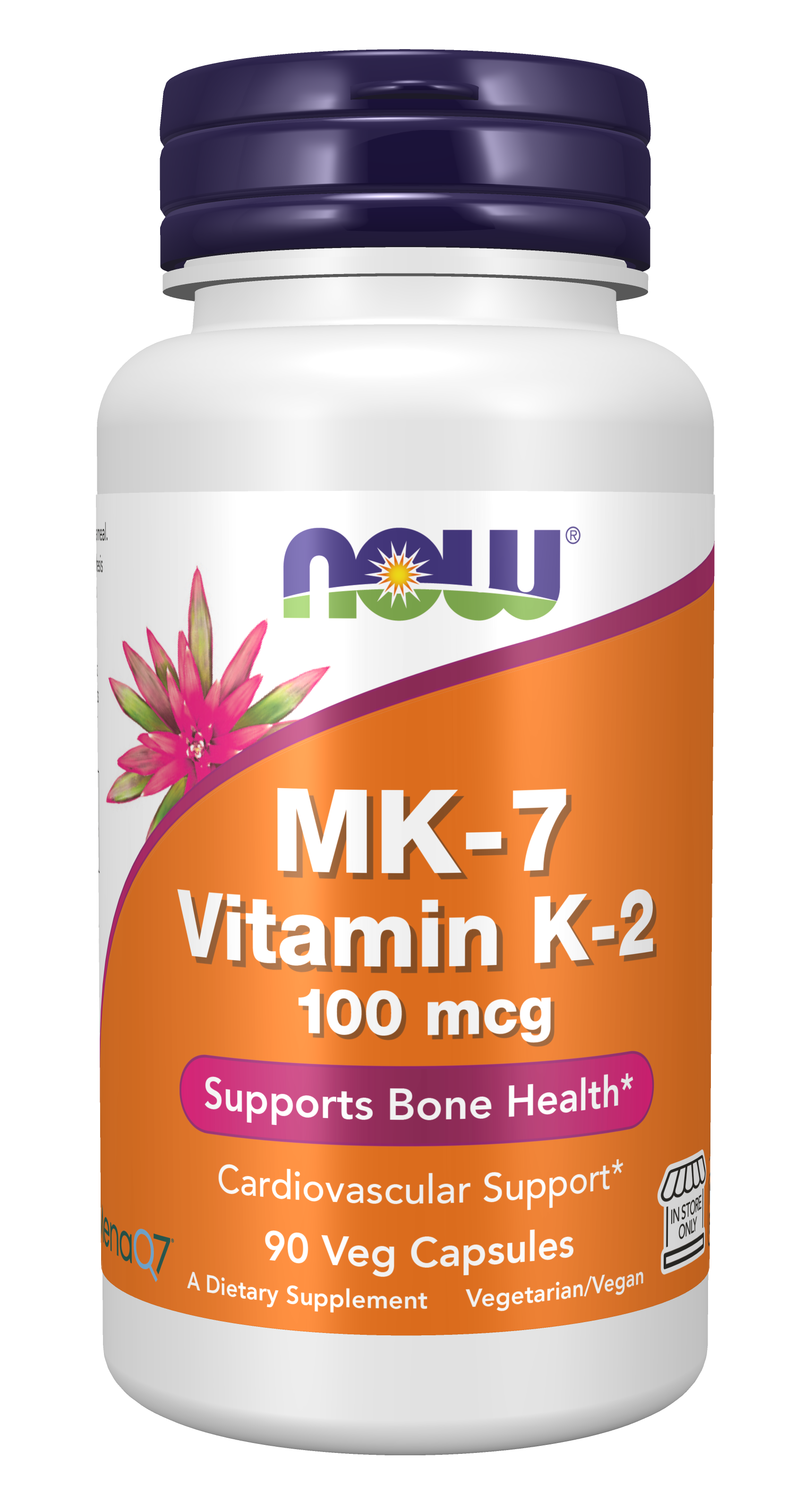 MK-7 Vitamin K-2 100 mcg - 90 Veg Capsules