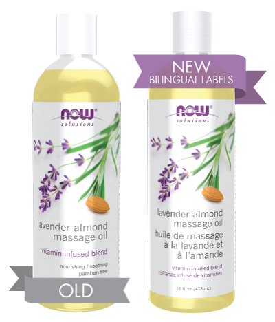 Lavender Almond Massage Oil Old New Image