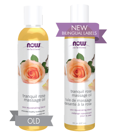 Tranquil Rose Massage Oil Old New Image