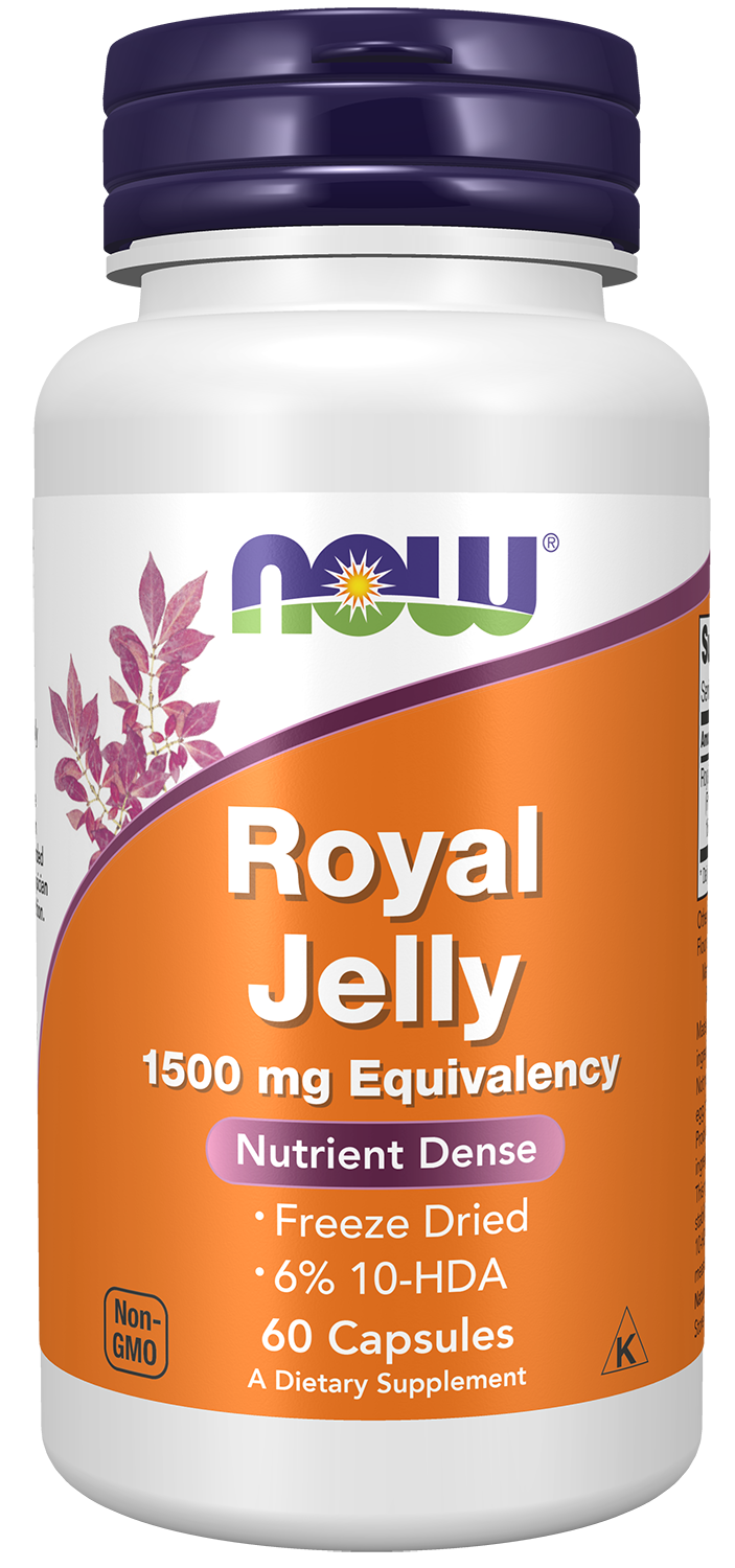 Royal Jelly - 60 Veg Capsules Bottle Front