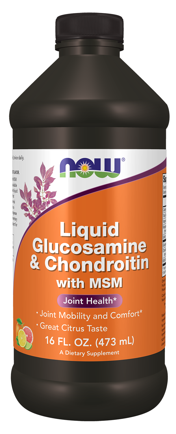 Liquid Glucosamine & Chondroitin with MSM - 16 fl. oz. Bottle Front
