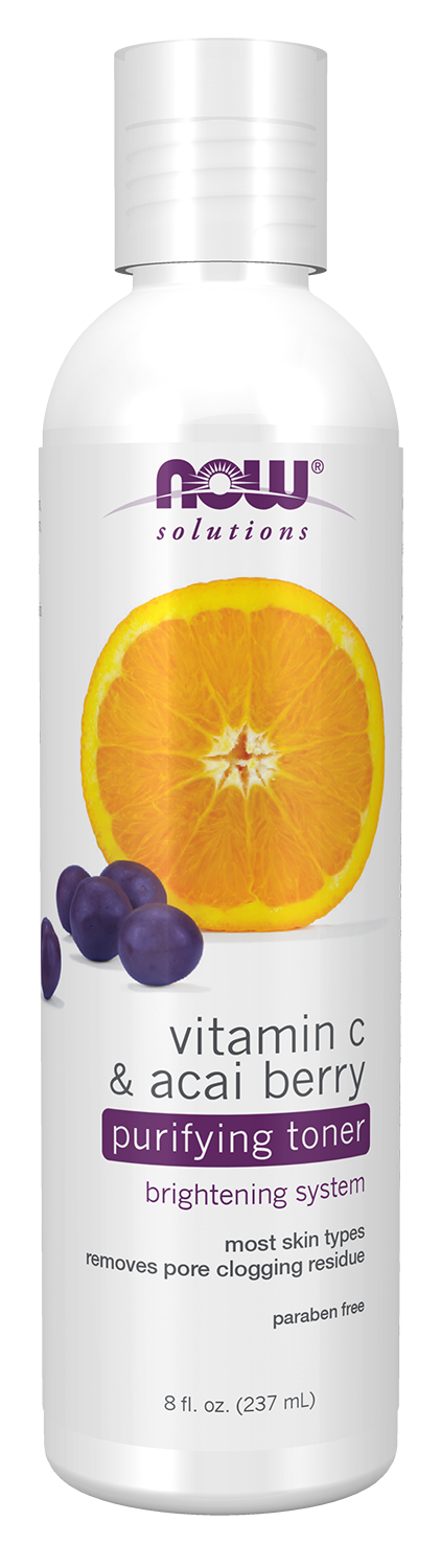 Bottle of Vitamin C & Acai Berry Purifying Toner - 8 fl. oz. Bottle Front