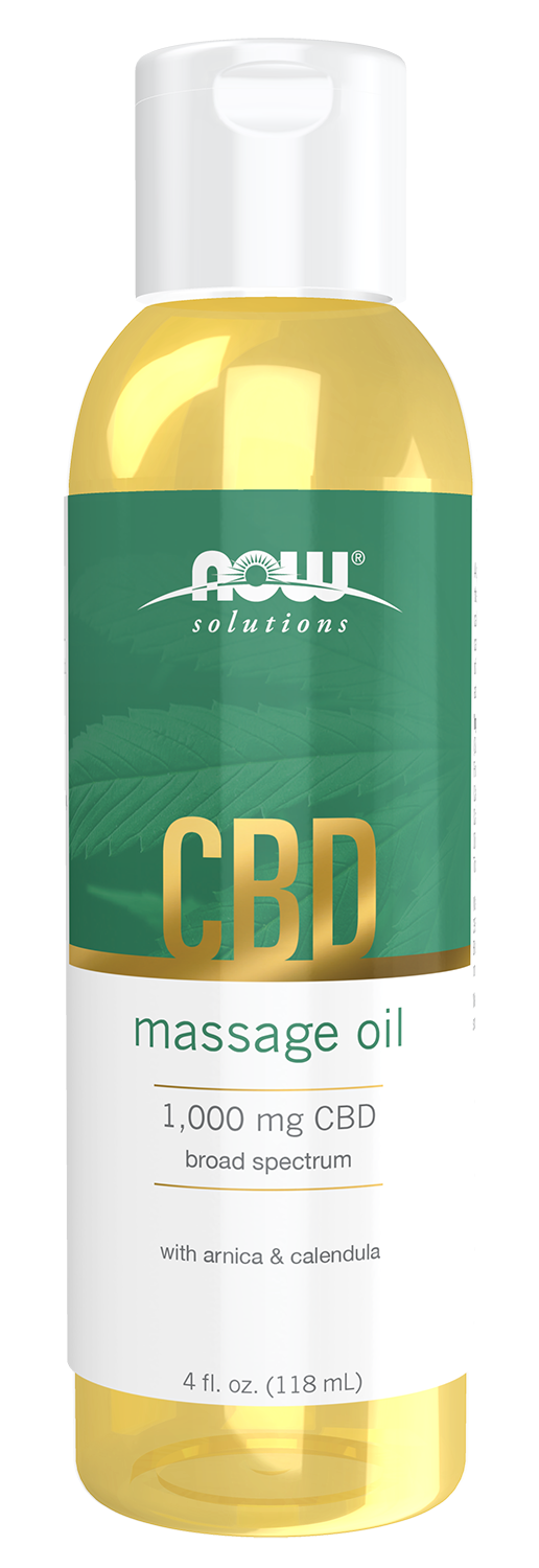 CBD Massage Oil - 4 fl. oz. Bottle Front