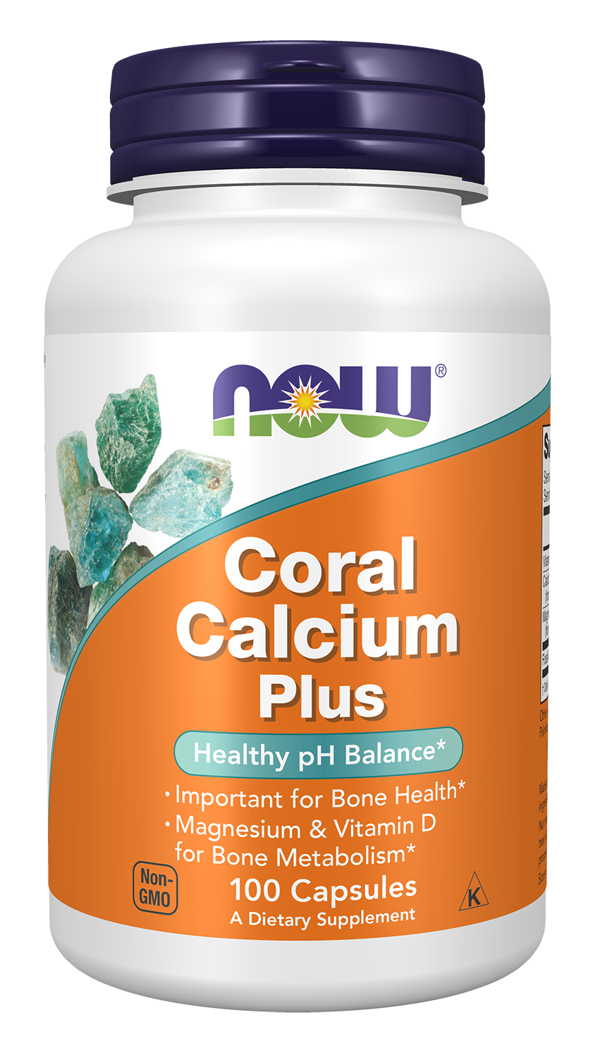 Coral Calcium Plus - 100 Veg Capsules Bottle Front